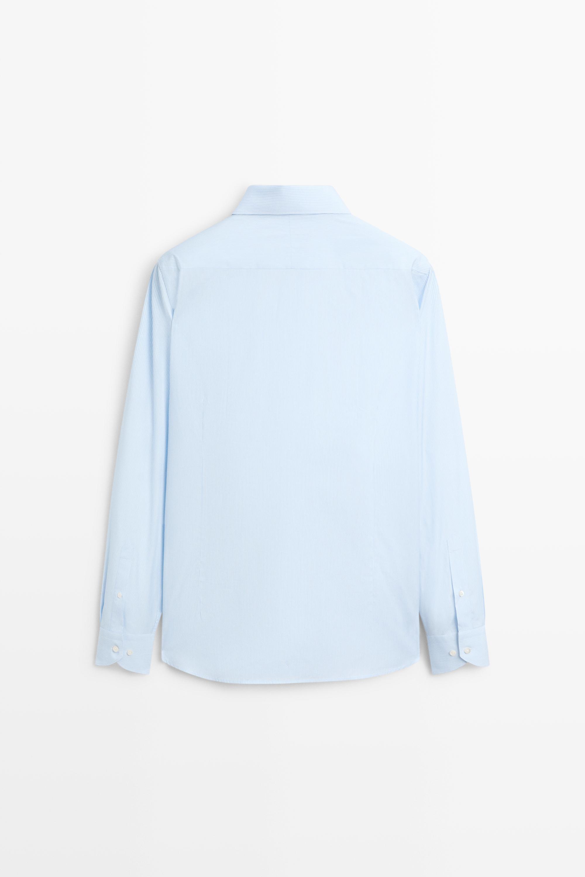 Chemise slim à rayures tailoring